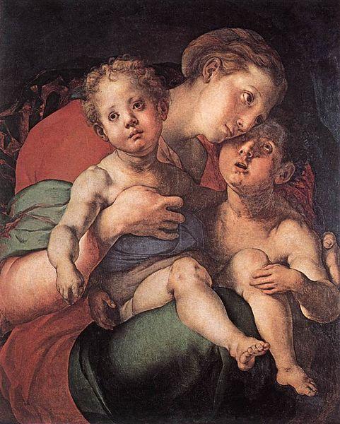 Jacopo Pontormo Madonna and Child with the Young St John China oil painting art